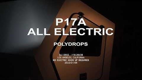 Polydrops P17A All Electric Teardrop Trailer