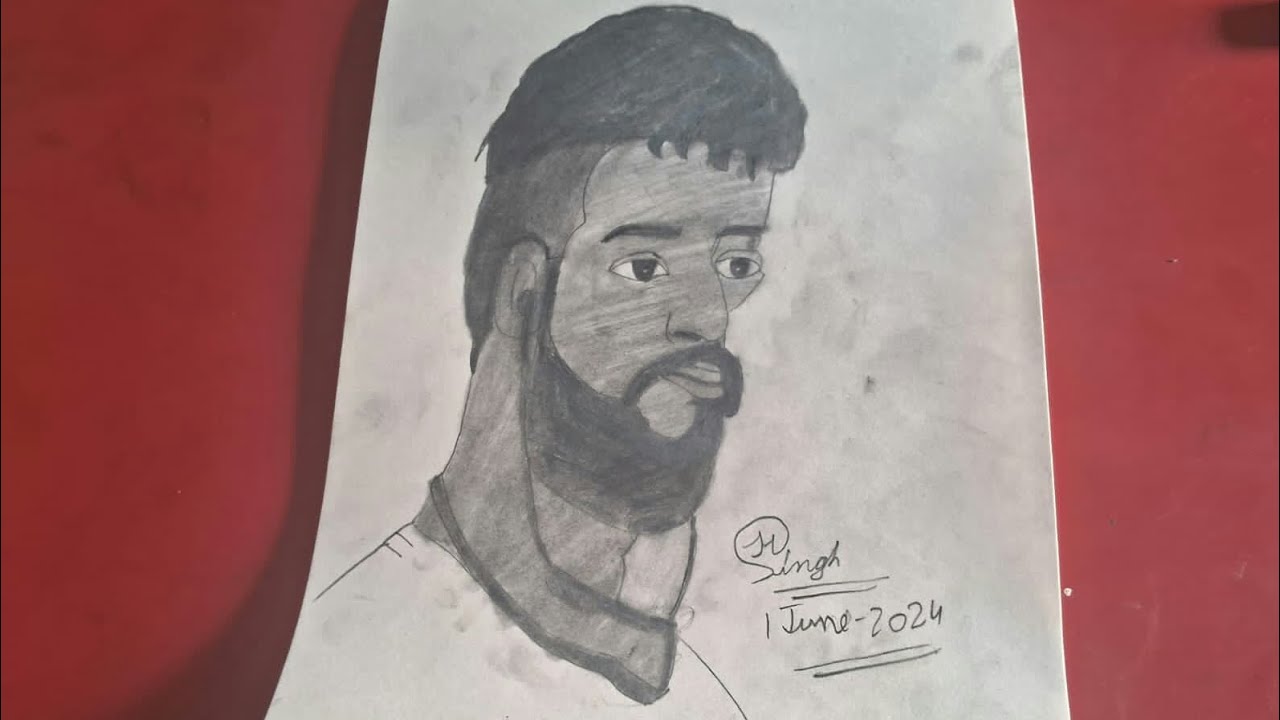 How To Draw AP Dhillon Realistic Pencil Art By Artist Harjot Singh ...