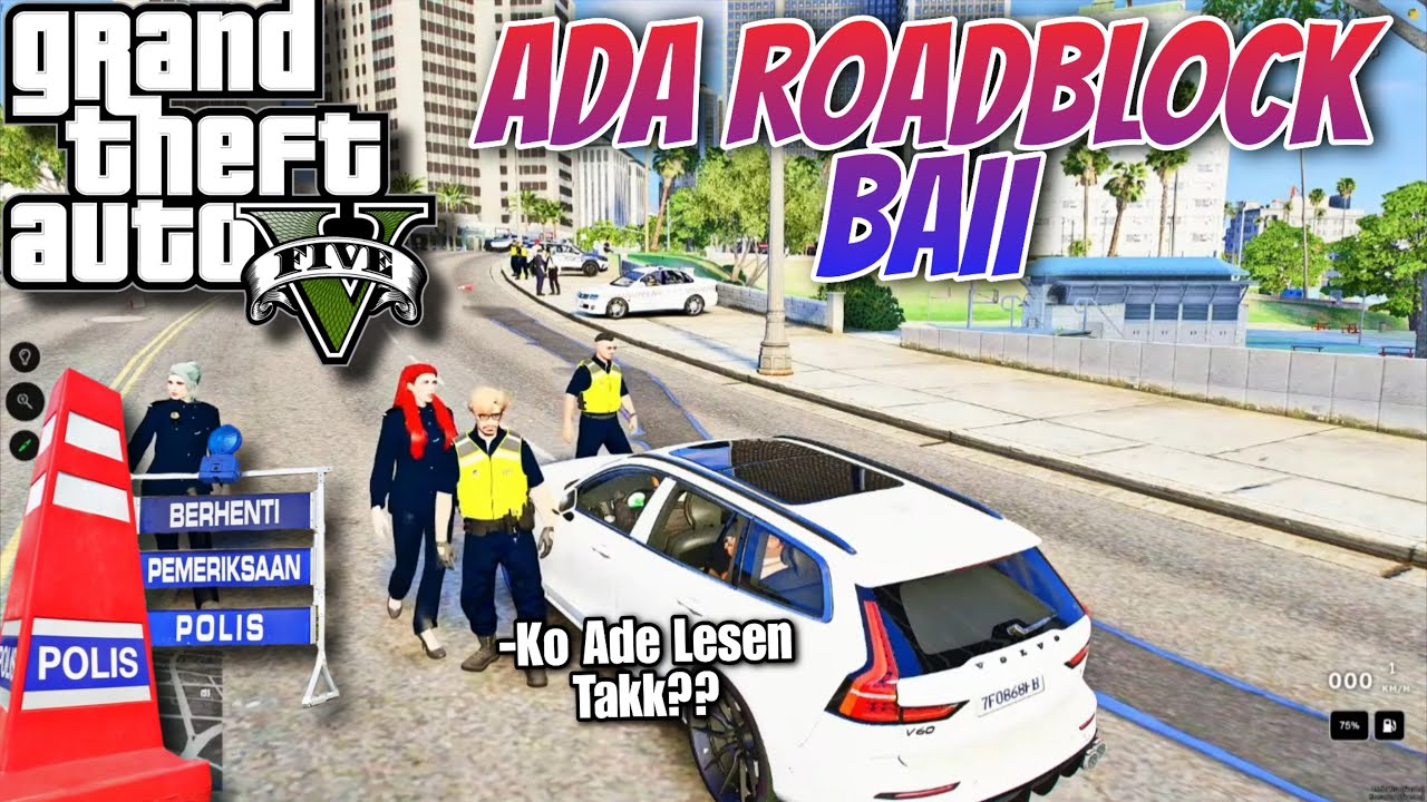 🔴 GTA V | Chiko RoadBlock Mengejut LAWAK