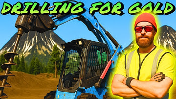 Searching for Hidden Gold with Our New Drill In Gold Mining Simulator