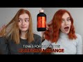 MY HAIR IS ORANGE! | Revolution Hair Tones for Brunettes CALIFORNIA ORANGE DEMO