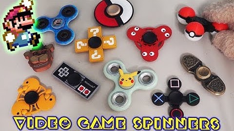 Fidget Spinner Video Game Top 10 FNAF Collection Super Mario Tricks Song Anime nintendo Pacman