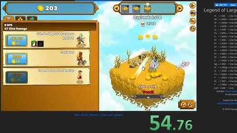 Clicker Heroes - [Former World Record] 1 Hero to Level 50 Speedrun (1:57.74) (Mouse Keys)