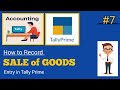 Tally Prime - How to Record Sale of Goods Entry in Tally Prime | Goods Sale entry kaise record kare 