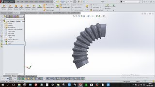 How to design a Flexible pipe in solidworks Profile