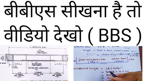 Bar Bending schedule ( BBS ) | Beam BBs | stirrup bbs | Drawing reading | BBS rule