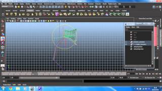 Animation in Maya 2015 - Rig and animate a lamp - 9 Animate the head of the lamp using FK