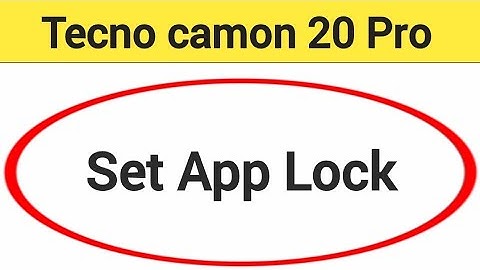 Tecno camon 20 Pro 5G me AppLock Kaise lagaen, how to set app lock