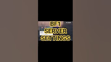 BF1 SERVER SETTINGS I get this question a lot!  #battlefield #battlefield1 #gaming