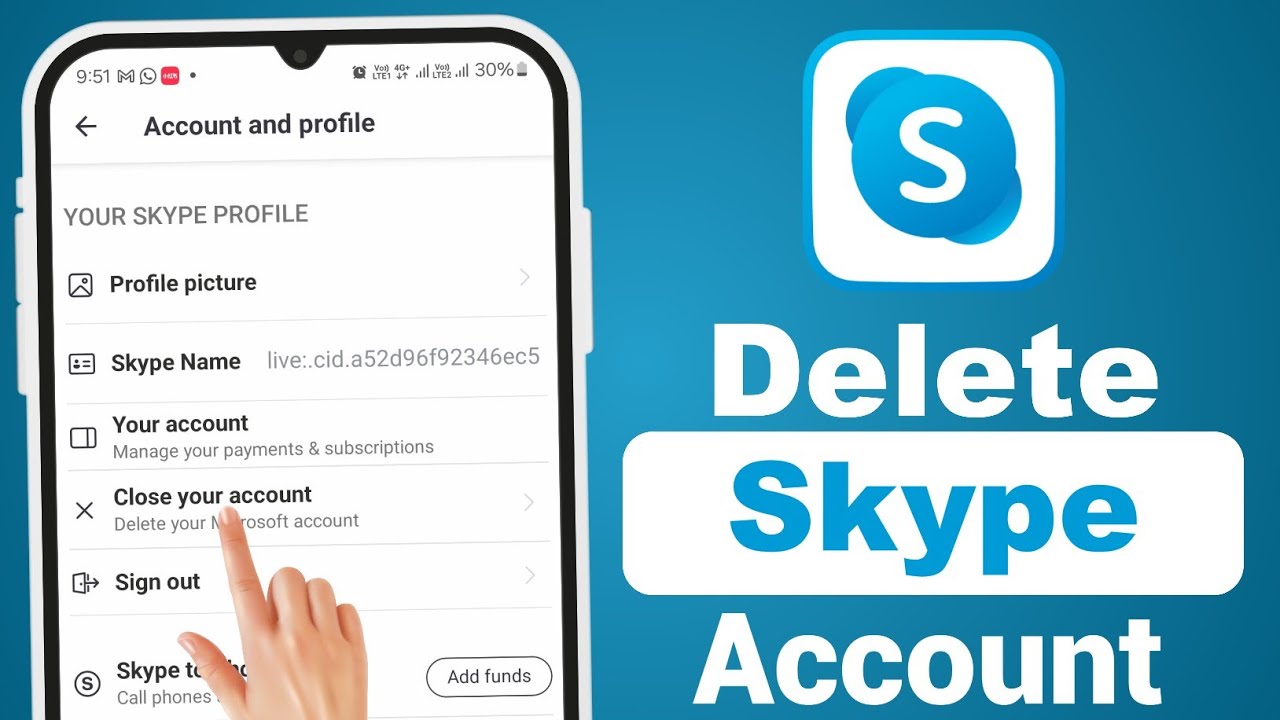 Skype id delete kaise kare | How to Delete Skype Account