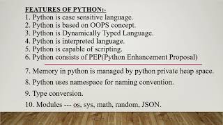 Features of Python | Python Interview Question | Top 10 Features Of Python with Explanation