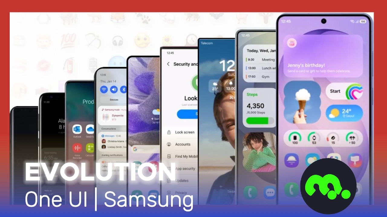 Oneui Evolution Evolution of Samsung One UI - YouTube