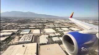 Southwest Airlines landing in Ontario, California