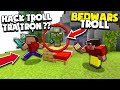 KHANGG TROLL BEDWARS TRÀ TRỘN VÀ HIGHLIGHT PVP NHƯ HACK CÂN TEAM 1VS4 *TROLL NOOB BEDWAR