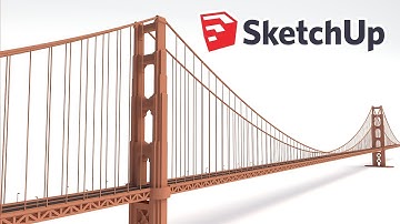 Golden Gate Bridge 3d modeling - World’s Greatest Architecture - Sketchup and Vray