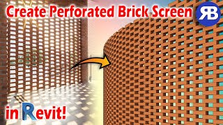 Revit Snippet: Create Perforated Brick Walls & Screens