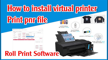 Setup virtual printer print Prn file - AcroRip Export - Roll print software