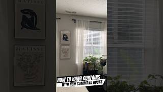 HOW TO HANG CURTAINS WITHOUT TOOLS USING COMMAND HOOKS| #diy