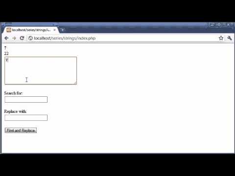 Beginner PHP Tutorial   56   Creating a Find and Replace Application Part 3   YouTube