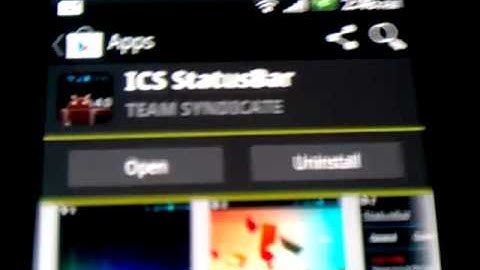 how to get ics status bar on any android phone