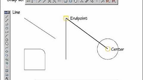 Endpoint, Center, Midpoint, Quadrant Osnaps
