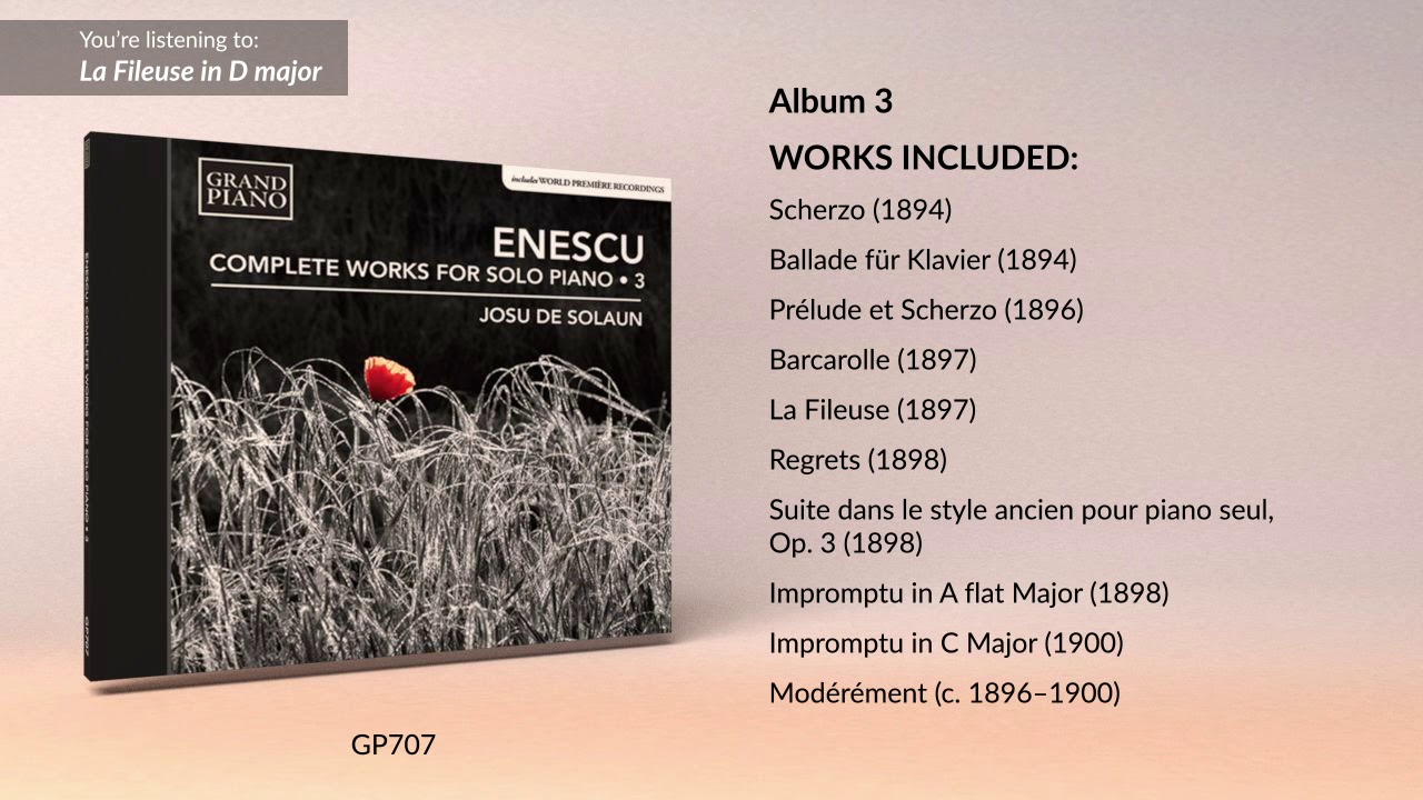 ピアノ作品全集 ホス・デ・ソラウン（3CD） : エネスコ、ジョルジュ