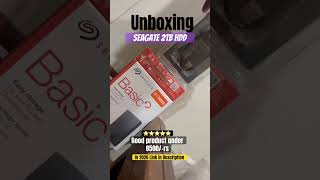 Unbox the Seagate 2TB HDD with me! 📦 Massive storage, sleek design. Ready to back up everything! 👇