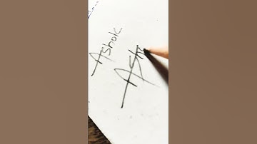 Ashok Name signature ✍️✍️✍️ #shortsfeed #shorts #viral #signature