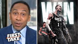 FIRST TAKE | Victor Wembanyama is a one-of-a-kind superstar - Stephen A. reacts Spurs upset Blazers