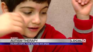 Autism Therapy: Children's Hospital team helps child with speech