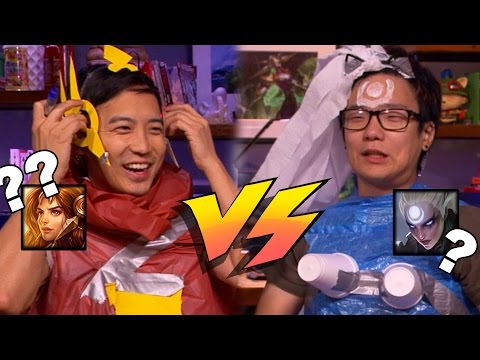 Leona vs. Diana | Cheap Cosplay Challenge /ALL Chat [League of Legends]