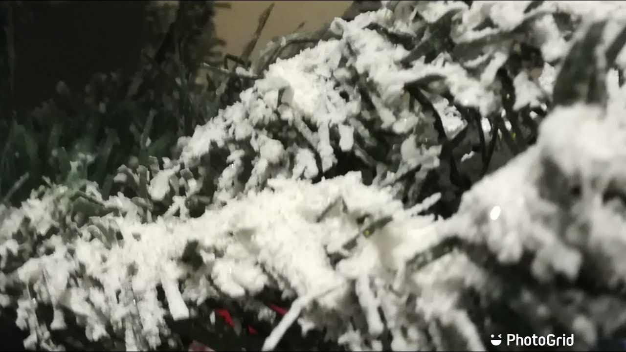 Flock Your Christmas Tree with homemade flock powder - YouTube