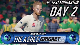 Cricket 19 The Ashes 1st Test Edgbaston Day 2 with Retro 90s BBC Presentation