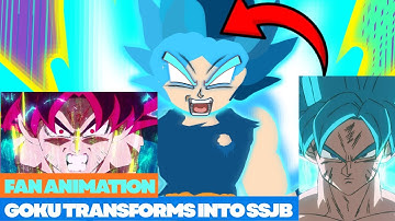 Goku Transforms Into Super Saiyan Blue VS Broly | Full Scene Remake – Stick Nodes