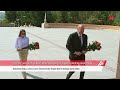 İlham Əliyev və Mehriban Əliyeva Ümummilli Liderimizin abidəsini ziyarət ediblər | APA TV