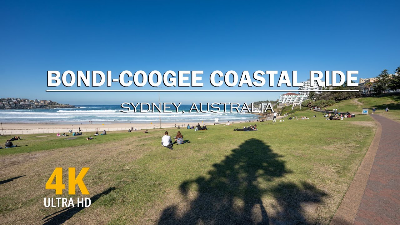 (4K)호주 시드니 여행, 본다이-브론테 해안산책로 가상 라이딩, 본다이 해변, 브론테 해변, 해안도로, Bondi