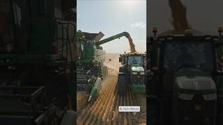 🚜 Satisfying Farming Video | Wheat Harvesting Process ll #aitechworld #miniature #farming