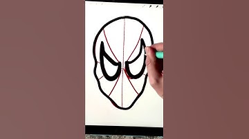 Drawing Spider-Man Quick & Easy On Procreate #drawing #shorts  #spiderman #art #artist #cartoon