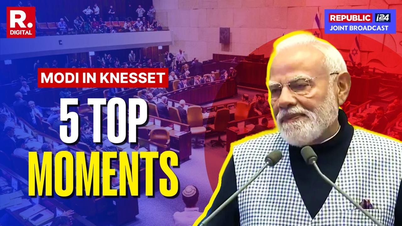 PM Modi at Knesset: Top 5 Unmissable Moments at Israeli Parliament | Benjamin Netanyahu