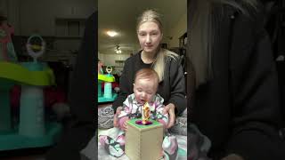 Benny is also obessed this this tissue box! #loveverygift #lovevery #momlife #baby #happy #love