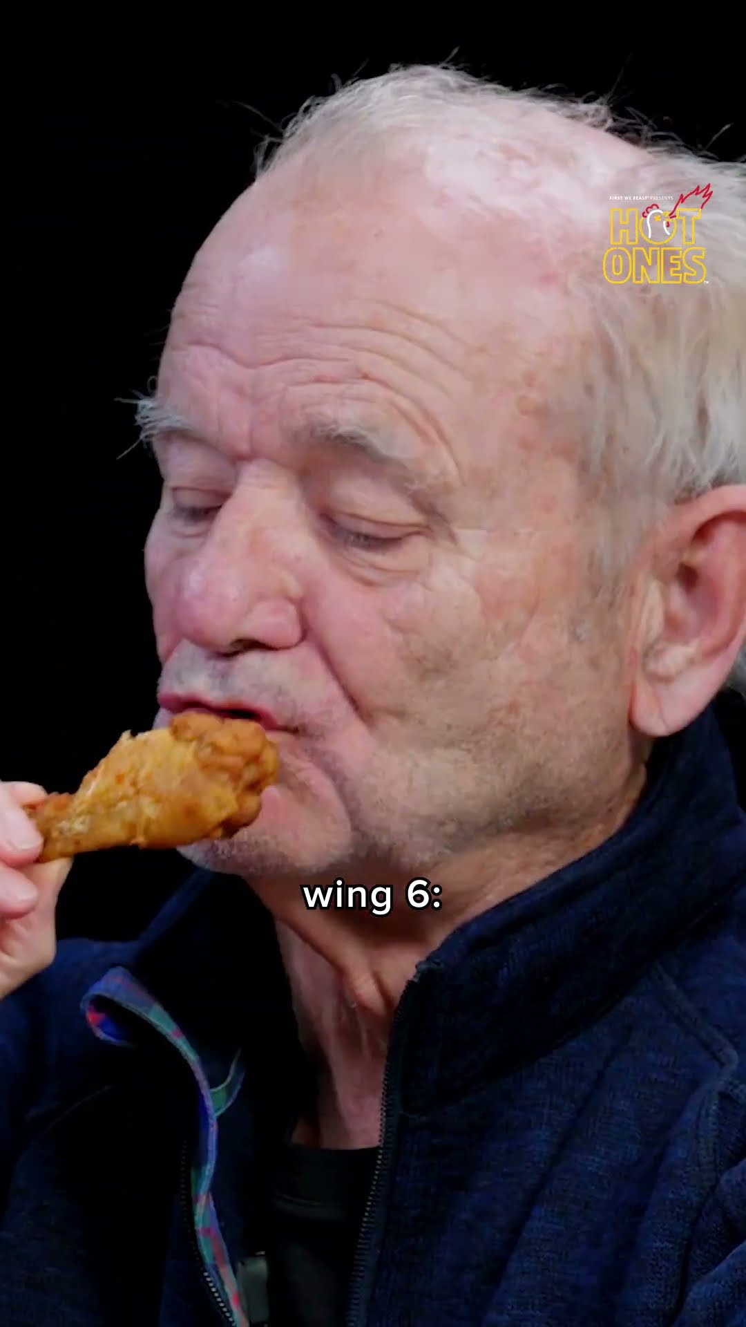Bill Murray's reaction to every wing on Hot Ones ??