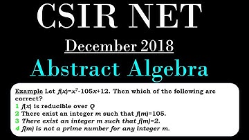 CSIR NET MATHEMATICS| Abstract Algebra | Use Inspection Method to solve the problem (DEC 2018)
