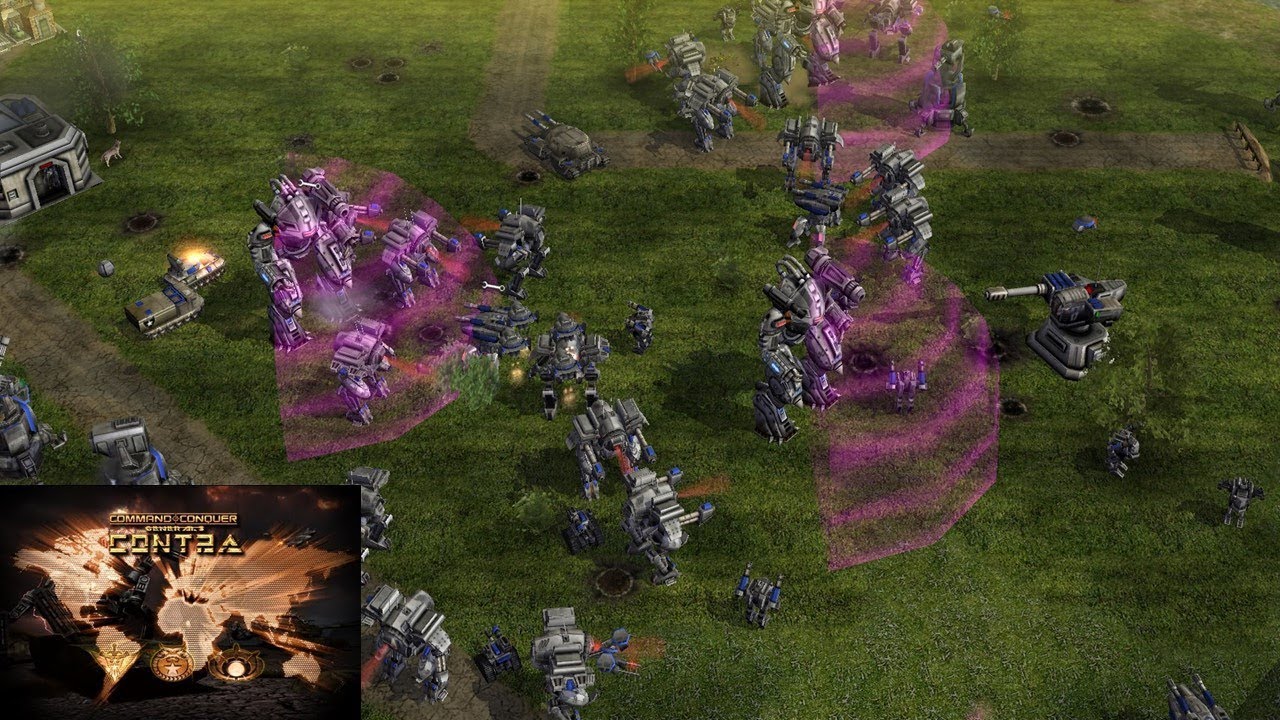 Contra Mod / Zero Hour - USA Robot General Very Hard AI - The War of The Worlds