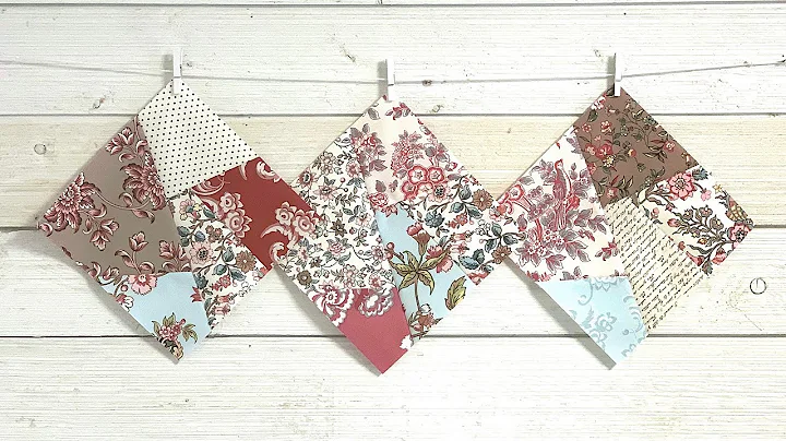 Sew Your Stash Series #9 - 8" and 3" Crazy Quilt P...