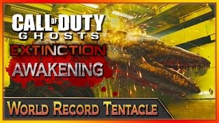 COD Ghosts Mayday DLC | "World Record" "Tentacle Kill" (COD Extinction Devastation DLC)