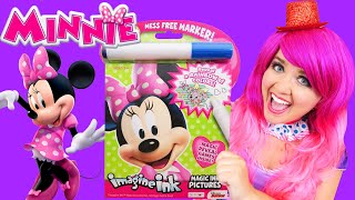 Coloring Minnie Magic Reveal Ink Coloring Book | Imagine Ink Marker