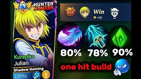 JULIAN ONE HIT BUILD☠️🔥|moba legends 5v5 | JULIAN BUILD