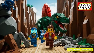 LEGO Dino World Episode 11: Escape from the Lava Jungle | Epic Dinosaur Chase & Adventure Animation
