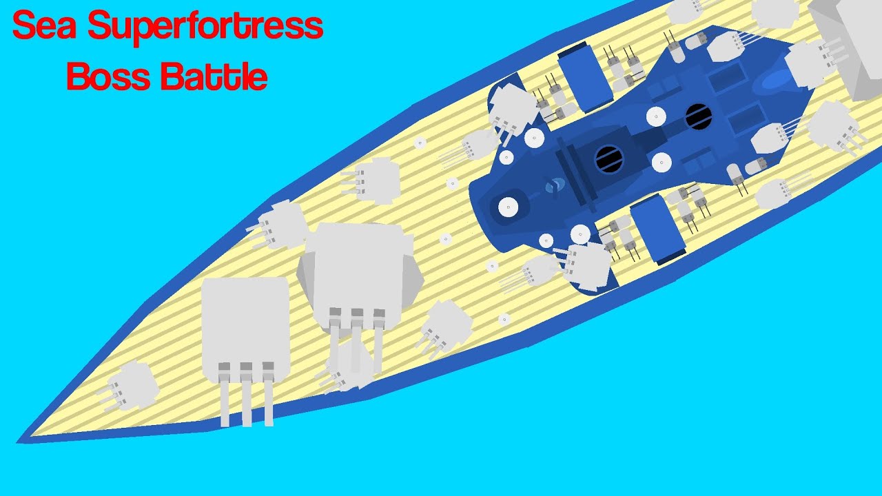 Sea Superfortress Boss Battle|Stick nodes Animation
