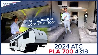All Aluminum Construction! 2024 ATC PLA 700 4319 Fifth Wheel Toy Hauler Tour